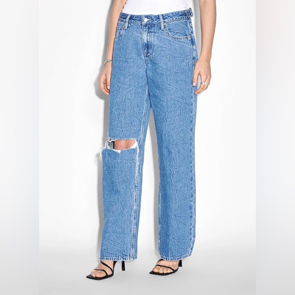 Ksubi Blue Low Rider Ramble Thrashed Jeans